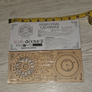 Puzzle Wooden Perpetual Calendar Kit No Glue Required Craft DIY All Ages